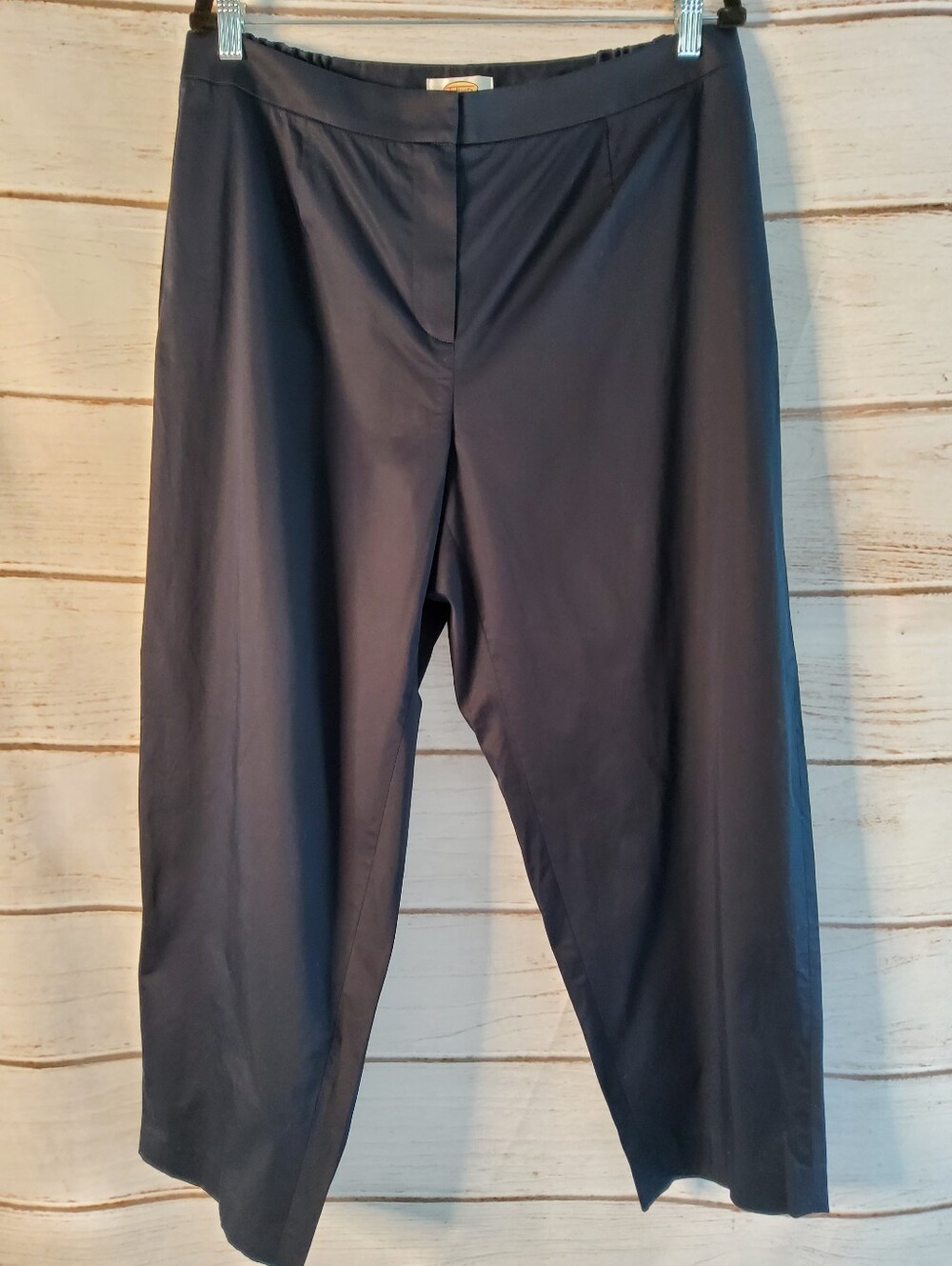 Talbots Navy Straight-Leg Stretch Pants